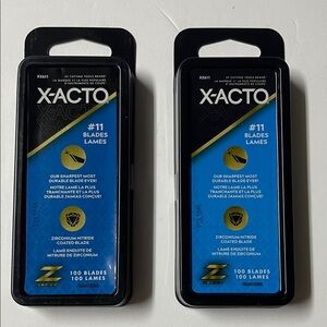 Two X-ACTO #11 BLADES XZ611/ Z series/ 100 blades